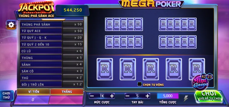 Khám Phá Siêu Phẩm Mega Poker Tại Bin88 Với Tỷ Lệ Thắng Cực Khủng