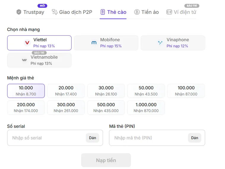 Hướng Dẫn Nạp Tiền Bin88 Nhanh Chóng Tiện Lợi Cho Mọi Game Thủ
