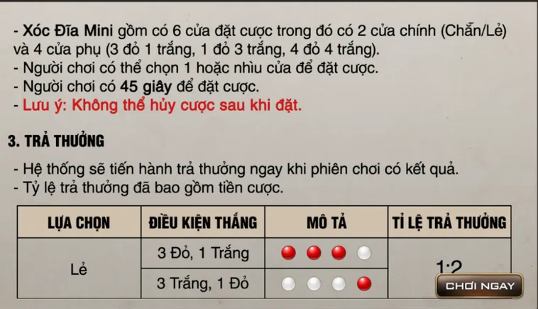 Game Nhanh Xóc Đĩa Mini Tại Bin88 Trải Nghiệm Cá Cược Đẳng Cấp Và Hào Hứng